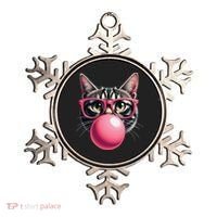 Cute Cat Blowing Bubble Gum Ornament thumb 0