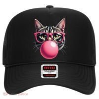 Cute Cat Blowing Bubble Gum Hat thumb 0
