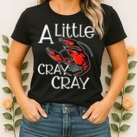 Cajun Crawfish Boil Party A Little Cray Mardi Gras Southern Women's T-Shirt thumb 2