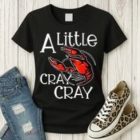 Cajun Crawfish Boil Party A Little Cray Mardi Gras Southern Women's T-Shirt thumb 3