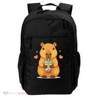 Cute Capybara Boba Tea Bubble Rodent Backpack thumb 0