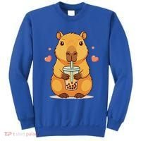 Cute Capybara Boba Tea Bubble Rodent Sweatshirt thumb 0