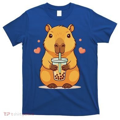 Cute Capybara Boba Tea Bubble Rodent T-Shirt