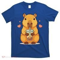 Cute Capybara Boba Tea Bubble Rodent T-Shirt thumb 0