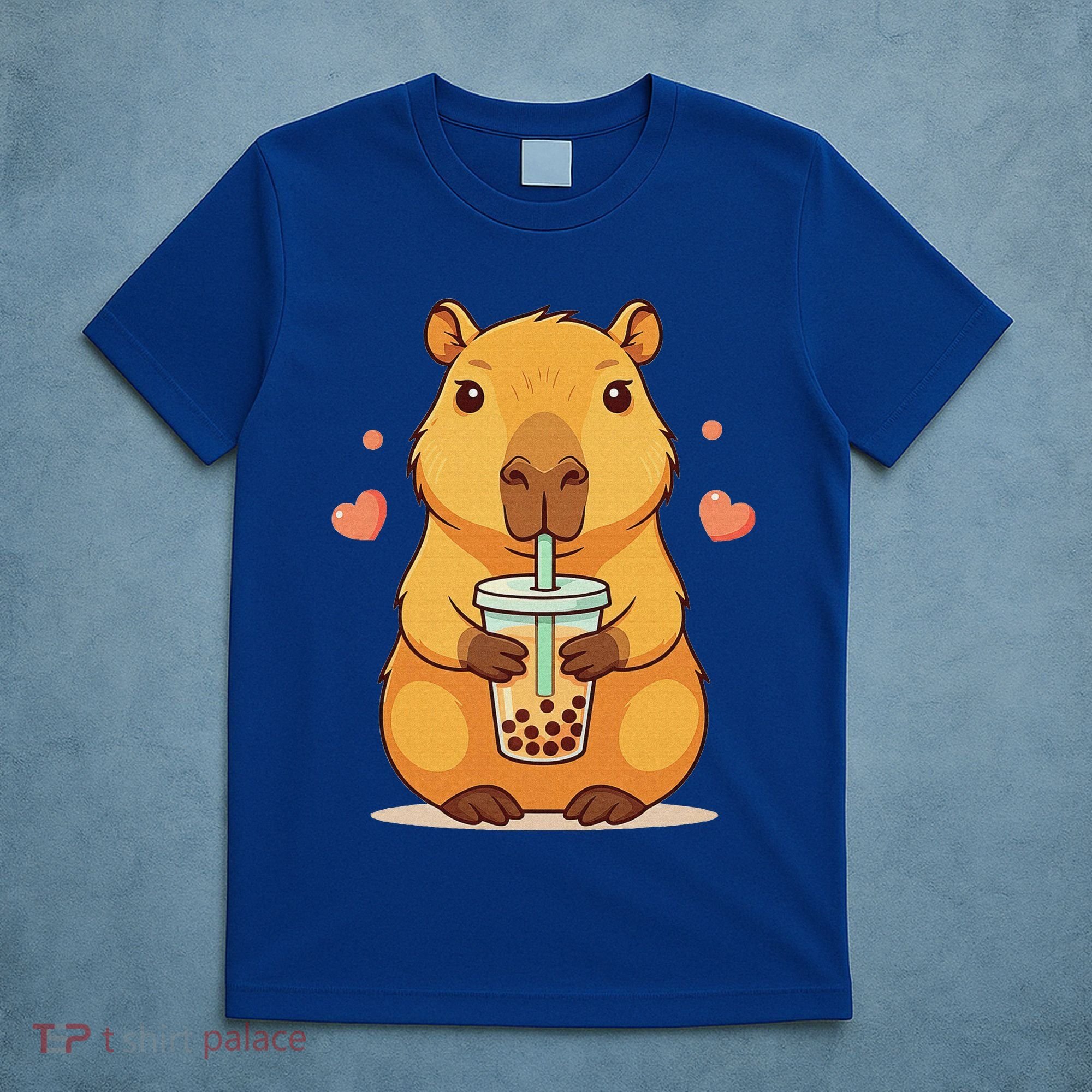 Cute Capybara Boba Tea Bubble Rodent T-Shirt