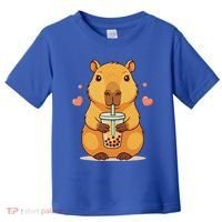 Cute Capybara Boba Tea Bubble Rodent Toddler T-Shirt thumb 0