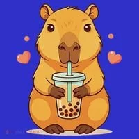 Cute Capybara Boba Tea Bubble Rodent Women's T-Shirt thumb 6
