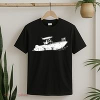 Center Console Boat, American Flag, Motorboat, Fishing Boat T-Shirt thumb 2