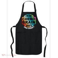 Cancer Chemo Brain Retro Awareness Apron thumb 0