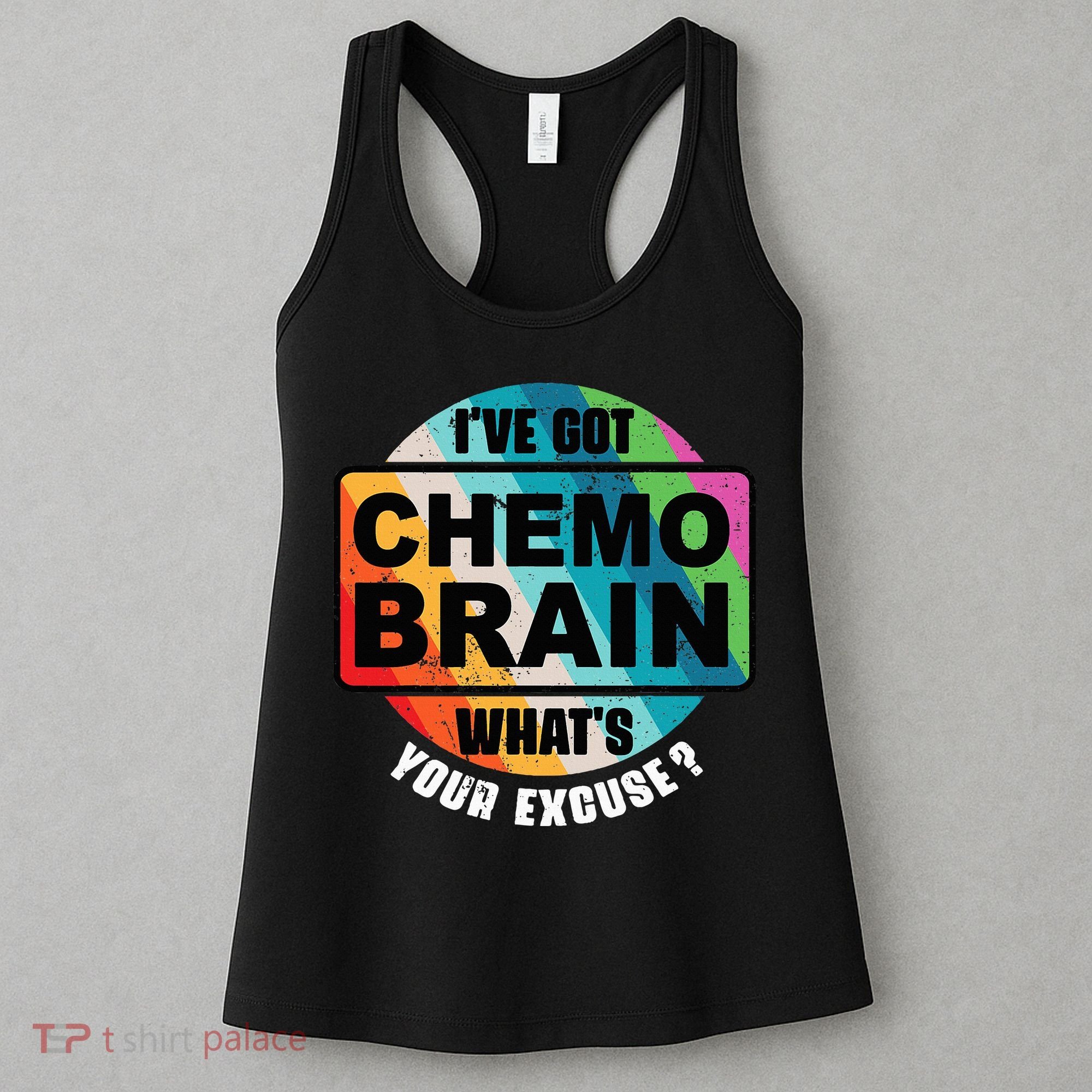 Cancer Chemo Brain Retro Awareness Women's Tank Top