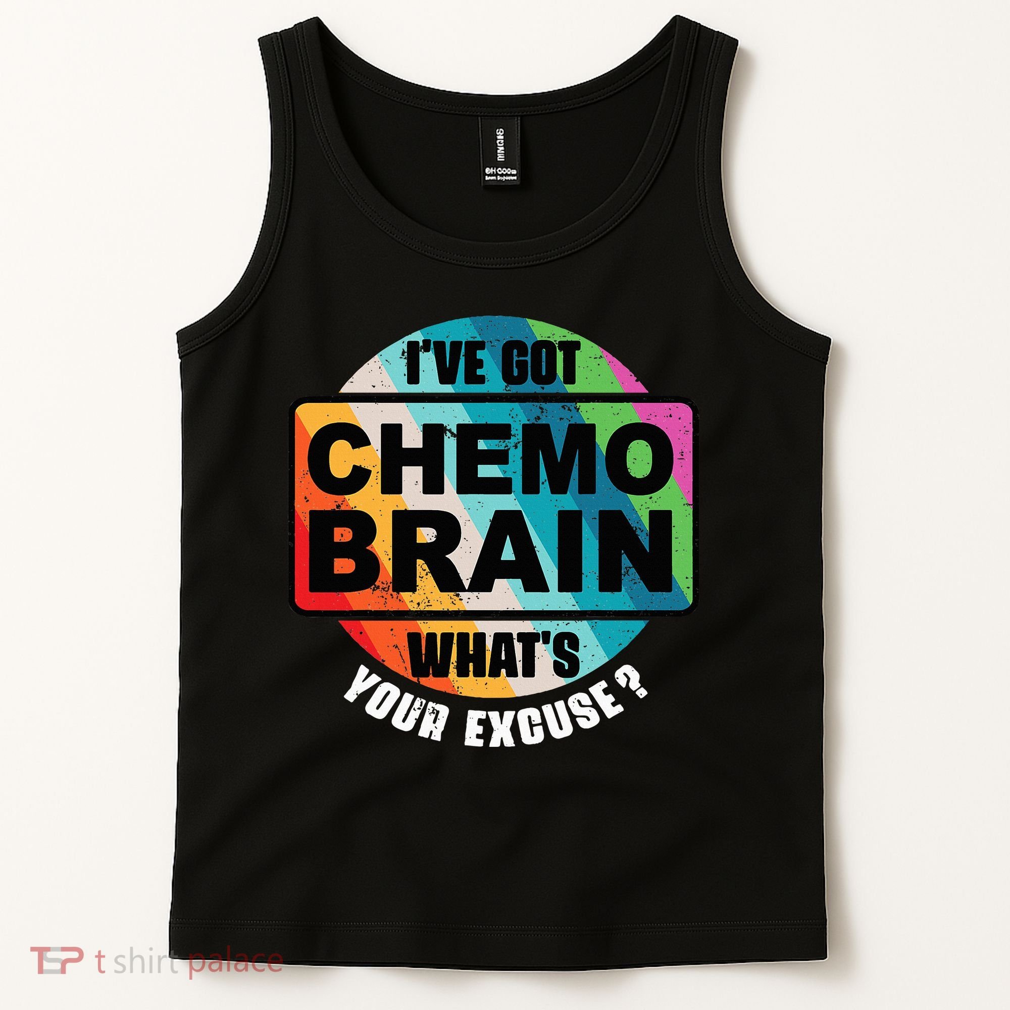 Cancer Chemo Brain Retro Awareness Tank Top