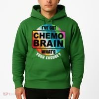 Cancer Chemo Brain Retro Awareness Hoodie thumb 2