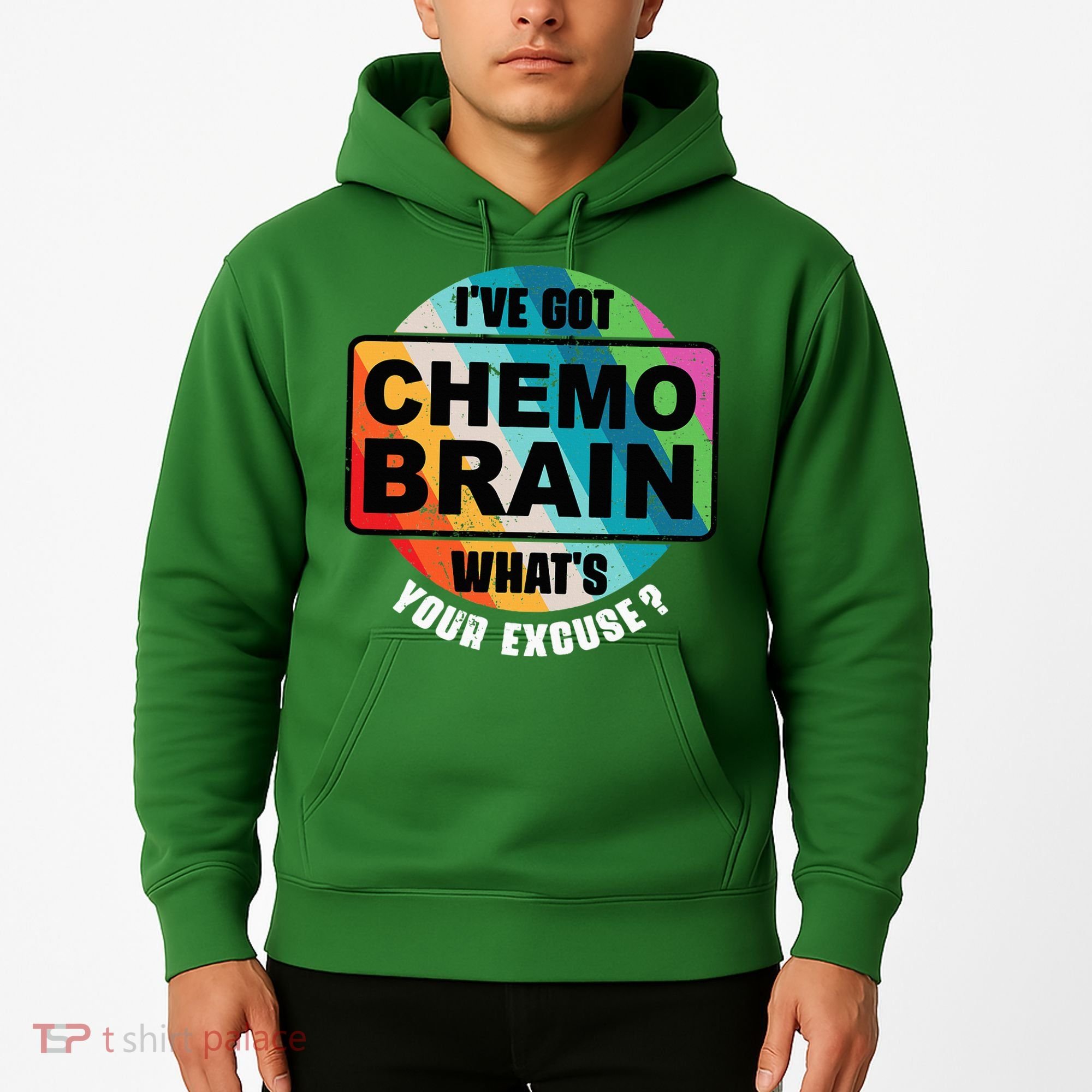 Cancer Chemo Brain Retro Awareness Hoodie
