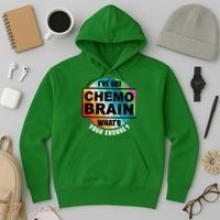 Cancer Chemo Brain Retro Awareness Hoodie thumb 3