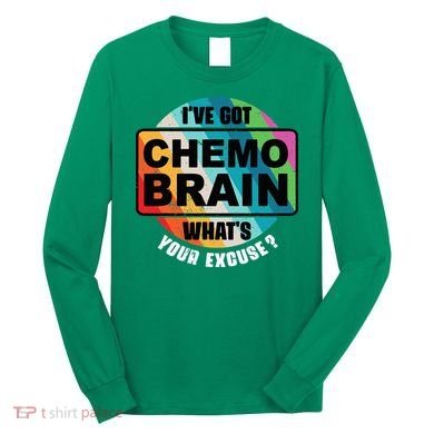 Cancer Chemo Brain Retro Awareness Long Sleeve Shirt