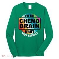 Cancer Chemo Brain Retro Awareness Long Sleeve Shirt thumb 0