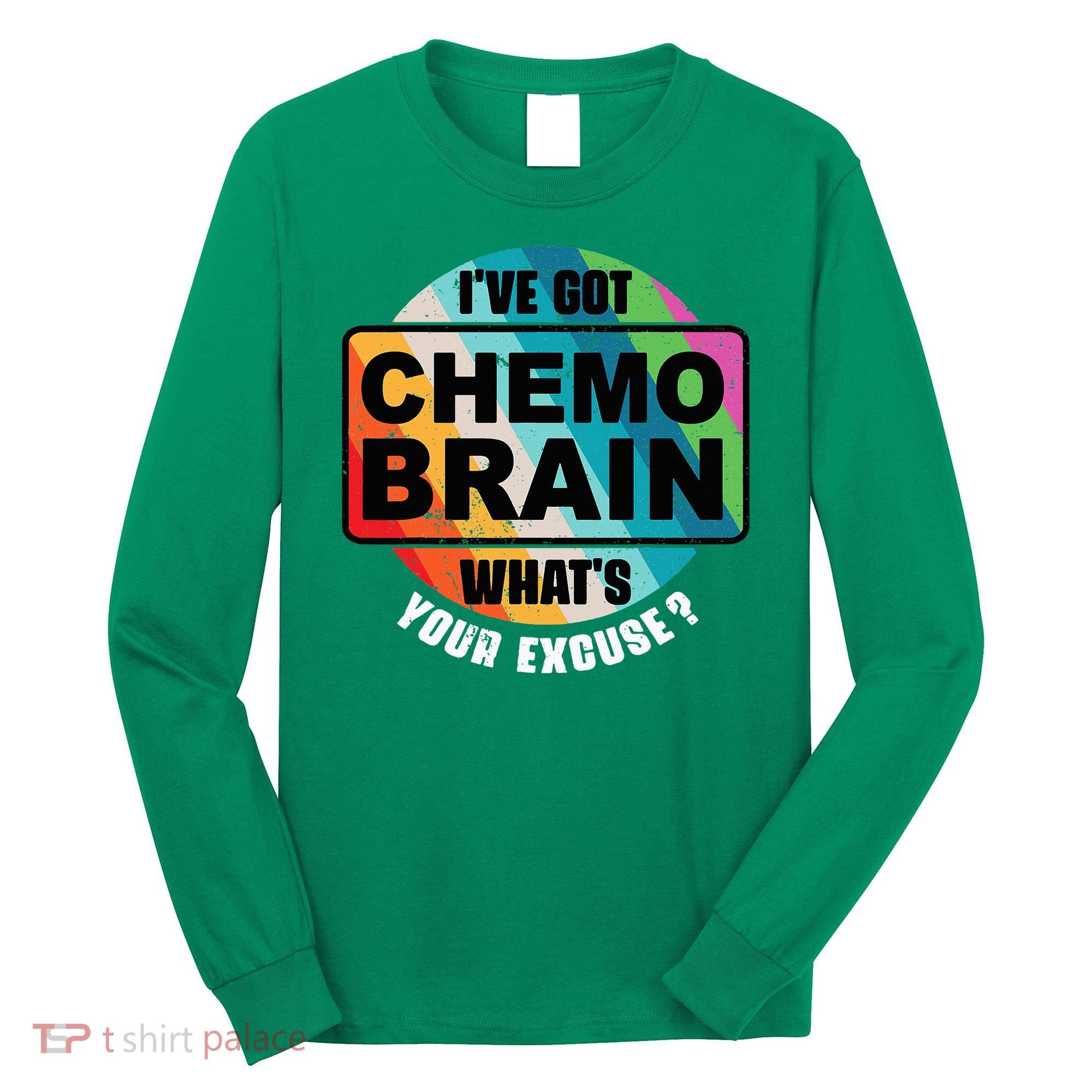Cancer Chemo Brain Retro Awareness Long Sleeve Shirt