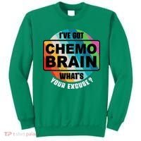 Cancer Chemo Brain Retro Awareness Sweatshirt thumb 0