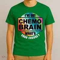 Cancer Chemo Brain Retro Awareness T-Shirt thumb 3