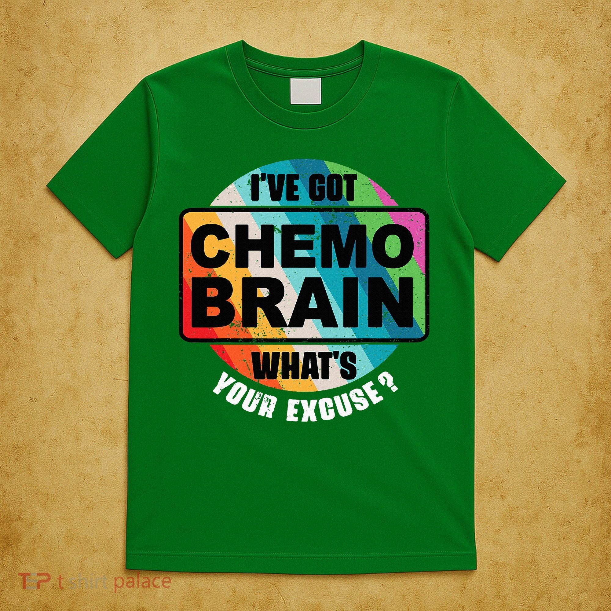 Cancer Chemo Brain Retro Awareness T-Shirt