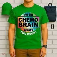 Cancer Chemo Brain Retro Awareness T-Shirt thumb 6