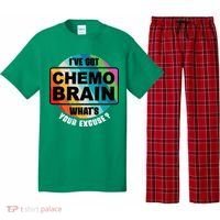 Cancer Chemo Brain Retro Awareness Pajama Set thumb 0