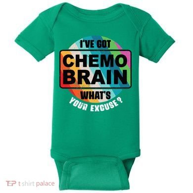 Cancer Chemo Brain Retro Awareness Baby Bodysuit