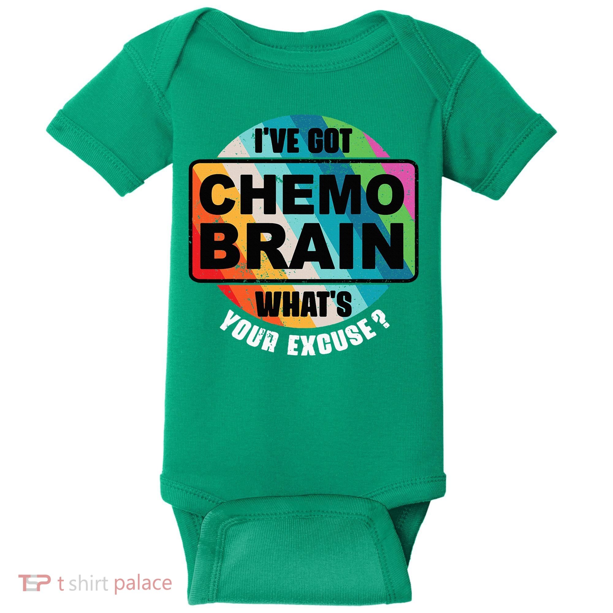Cancer Chemo Brain Retro Awareness Baby Bodysuit