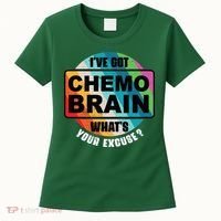Cancer Chemo Brain Retro Awareness Women's T-Shirt thumb 0