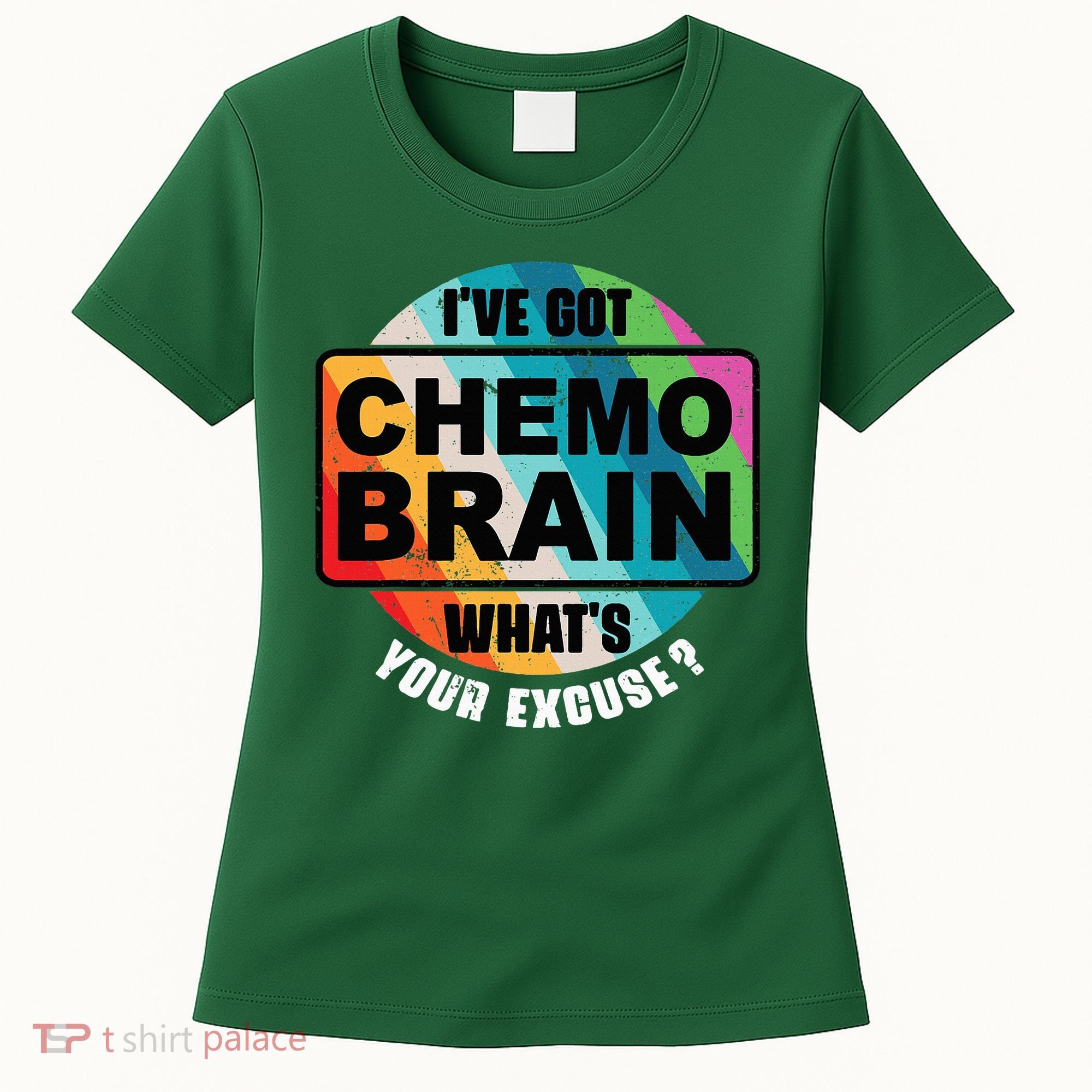 Cancer Chemo Brain Retro Awareness Women's T-Shirt