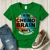 Cancer Chemo Brain Retro Awareness Women's T-Shirt thumb 3
