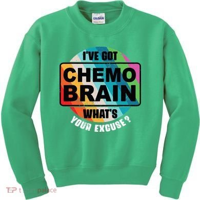 Cancer Chemo Brain Retro Awareness Kids Sweatshirt