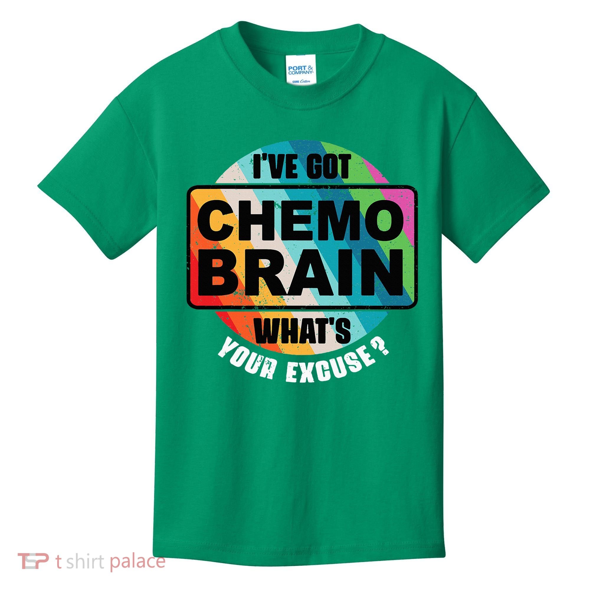 Cancer Chemo Brain Retro Awareness Kids T-Shirt