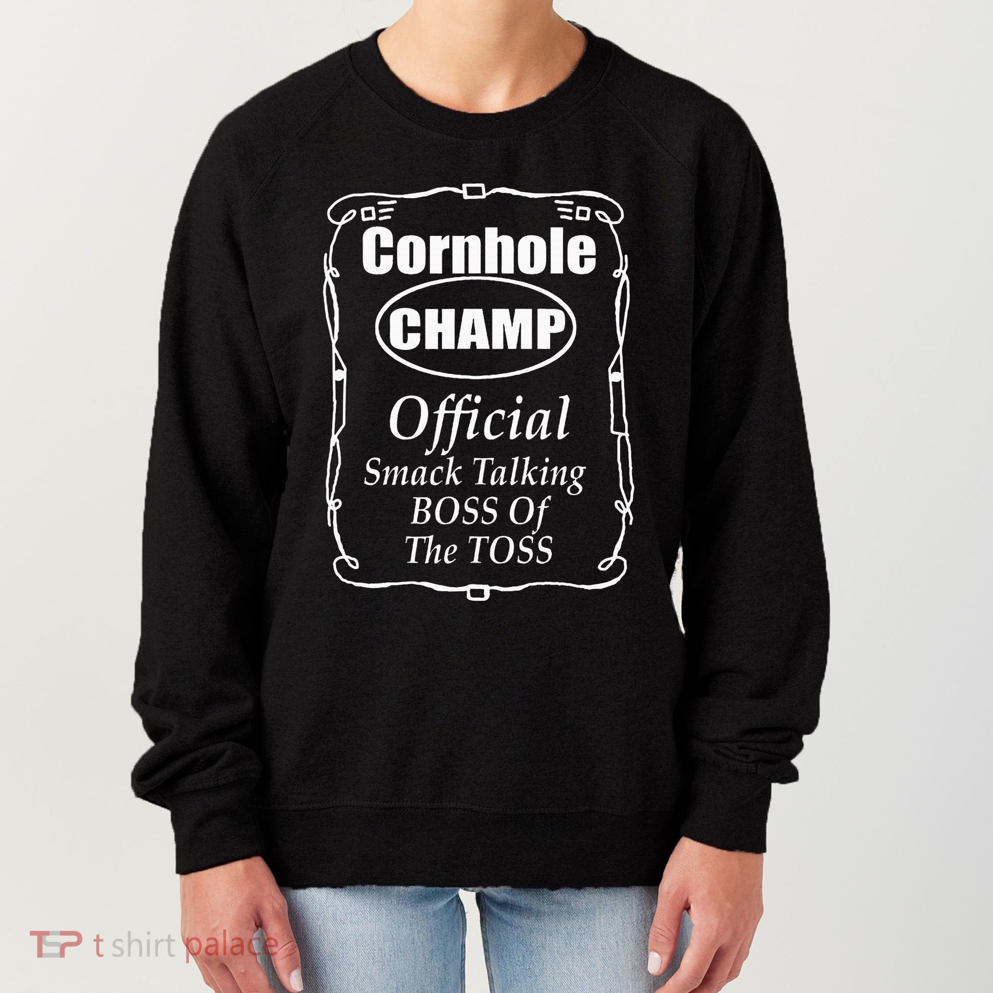 Cornhole Champion Boss Of The Toss Cornhole Women's Sweatshirt