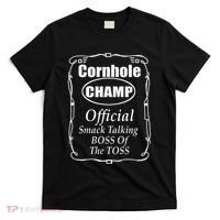 Cornhole Champion Boss Of The Toss Cornhole T-Shirt thumb 0