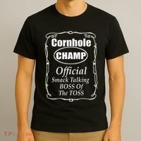 Cornhole Champion Boss Of The Toss Cornhole T-Shirt thumb 3