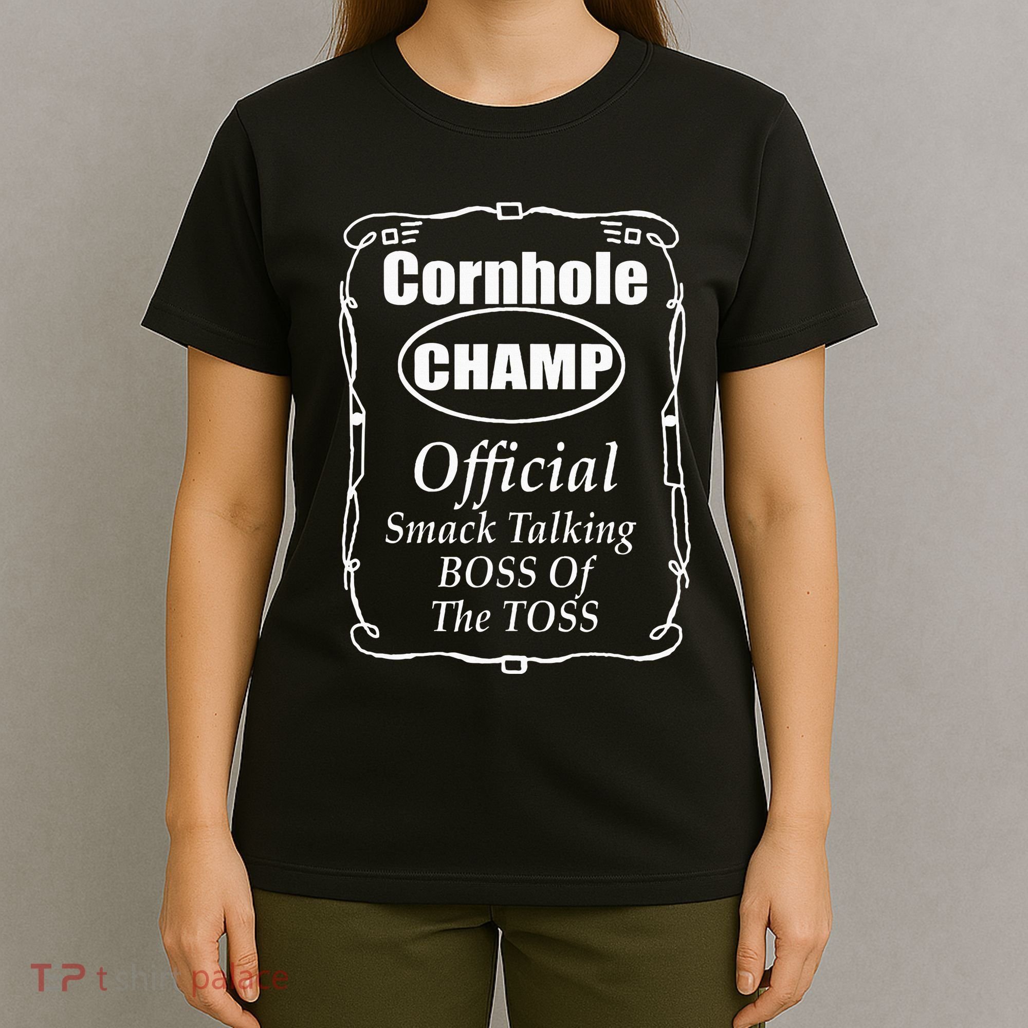 Cornhole Champion Boss Of The Toss Cornhole T-Shirt