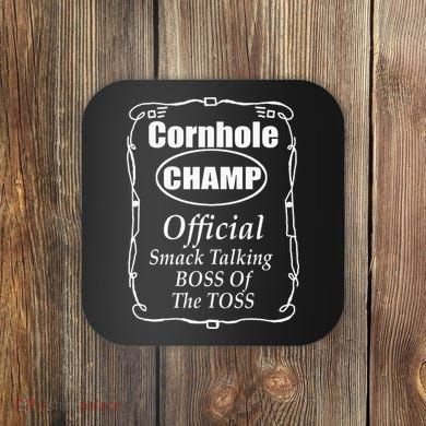 Cornhole Champion Boss Of The Toss Cornhole Coaster