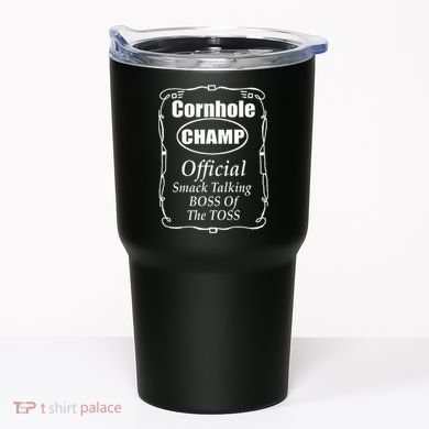 Cornhole Champion Boss Of The Toss Cornhole Tumbler