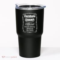 Cornhole Champion Boss Of The Toss Cornhole Tumbler thumb 0