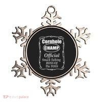 Cornhole Champion Boss Of The Toss Cornhole Ornament thumb 0