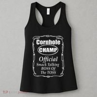 Cornhole Champion Boss Of The Toss Cornhole Women's Tank Top thumb 3