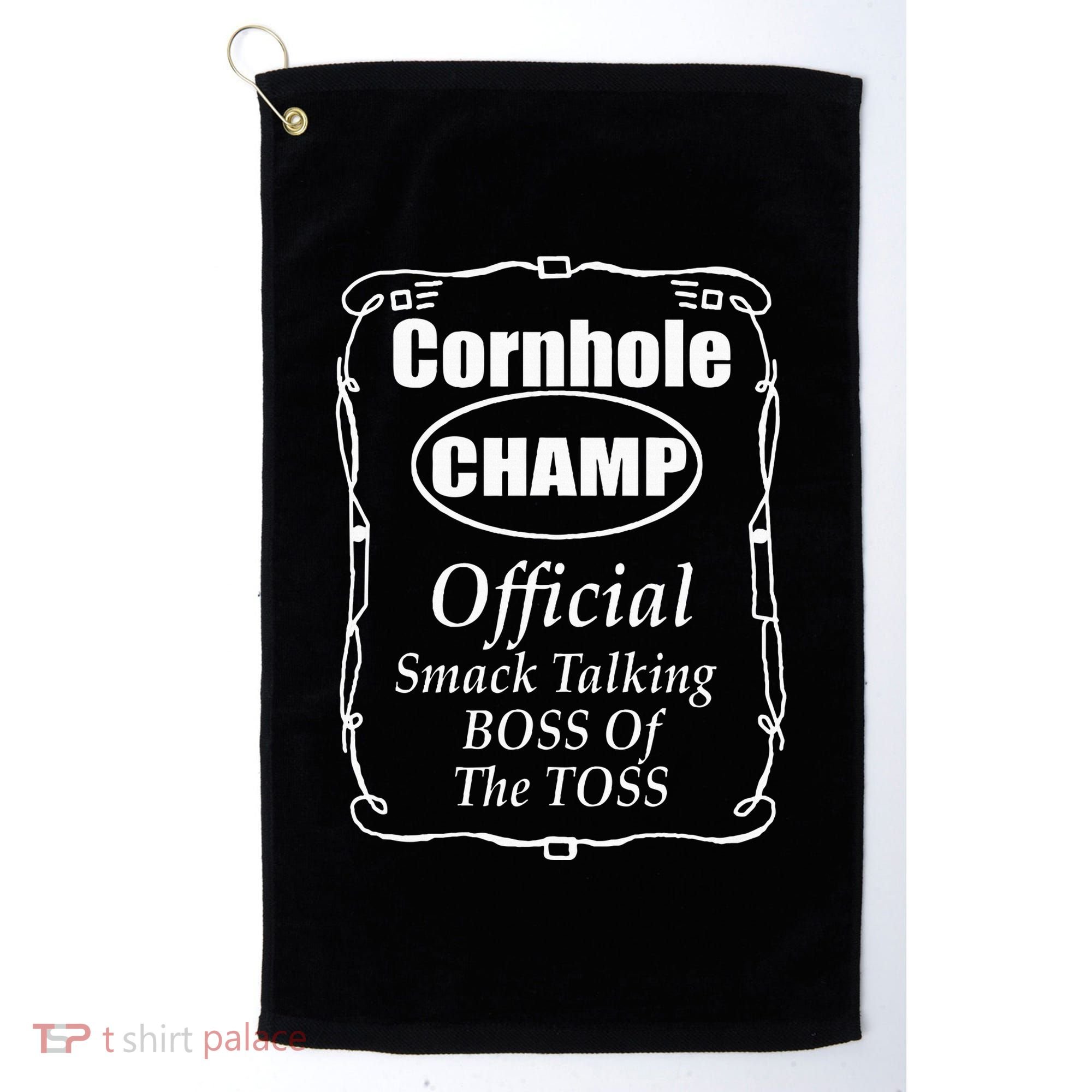 Cornhole Champion Boss Of The Toss Cornhole Golf Towel