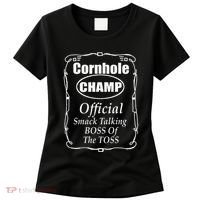 Cornhole Champion Boss Of The Toss Cornhole Women's T-Shirt thumb 0