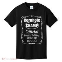 Cornhole Champion Boss Of The Toss Cornhole Kids T-Shirt thumb 0