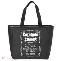 Cornhole Champion Boss Of The Toss Cornhole Tote Bag thumb 0