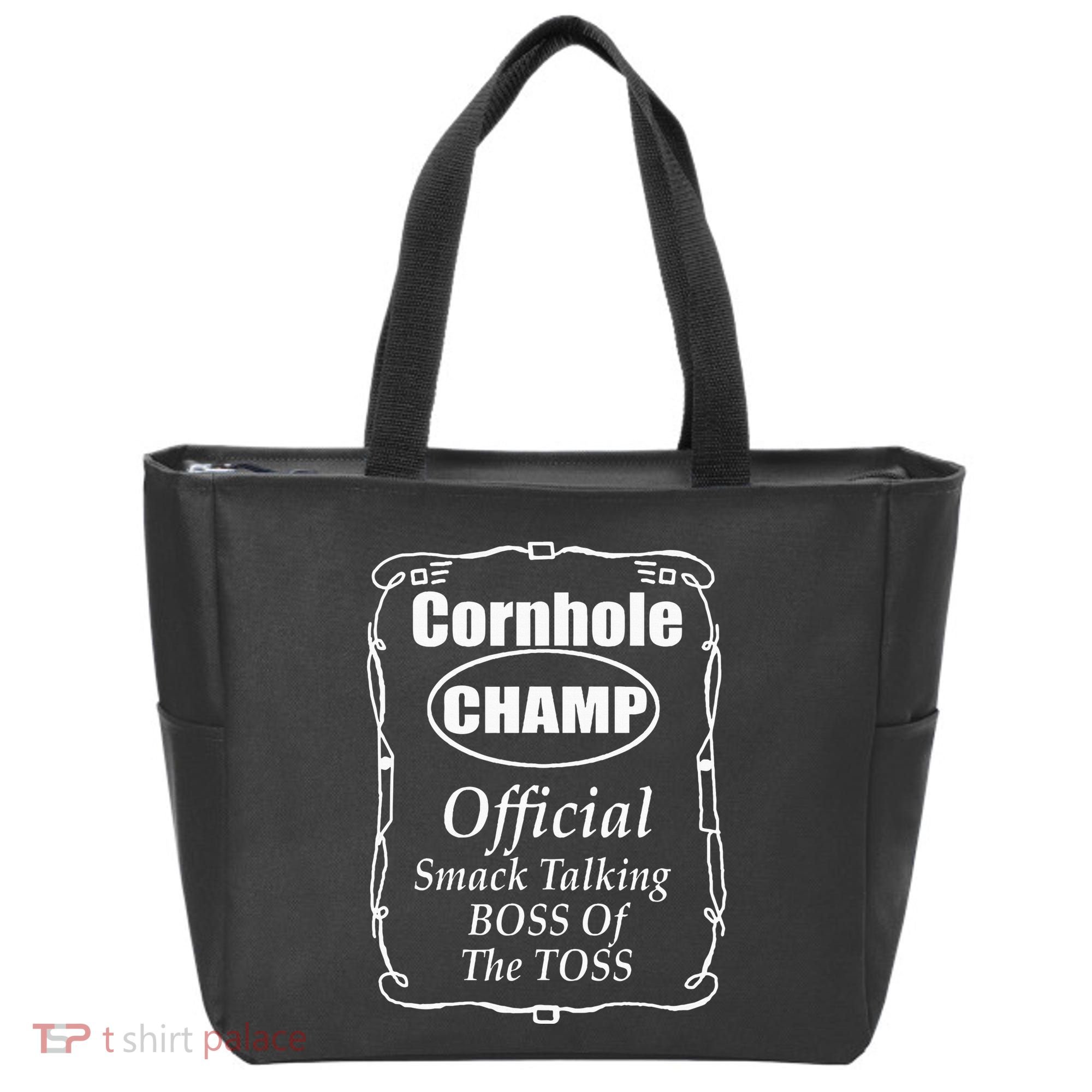 Cornhole Champion Boss Of The Toss Cornhole Tote Bag