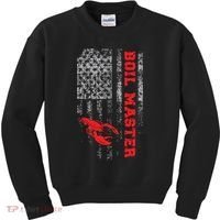 Cool Crawfish Boil For Men Women Crawfish Seafood Chef Kids Sweatshirt thumb 0