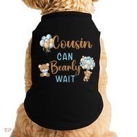 Cousin Can Bearly Wait Gender Neutral Baby Shower Matching Doggie Tank thumb 0