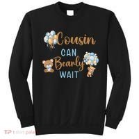 Cousin Can Bearly Wait Gender Neutral Baby Shower Matching Sweatshirt thumb 0